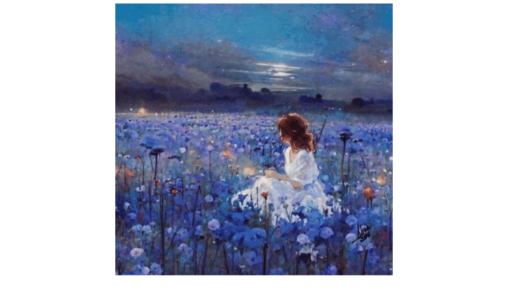 ArteDiAlina.com painting: Impressionist Violet